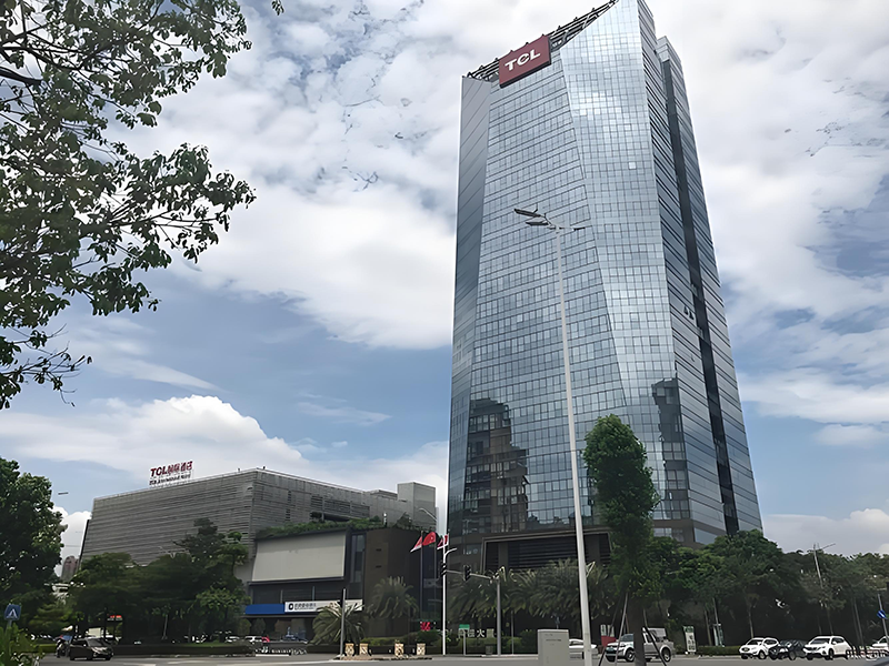 惠州市TCL科技集團(tuán)。地址：惠州市仲愷高新區(qū)惠風(fēng)三路17號(hào)